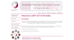 Desktop Screenshot of anff-act.anu.edu.au