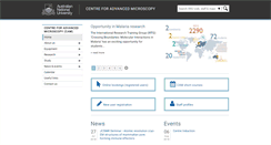 Desktop Screenshot of microscopy.anu.edu.au