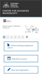 Mobile Screenshot of microscopy.anu.edu.au