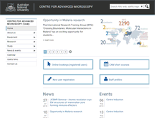 Tablet Screenshot of microscopy.anu.edu.au