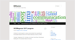 Desktop Screenshot of diffusion.weblogs.anu.edu.au
