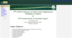 Desktop Screenshot of ncta2011.anu.edu.au