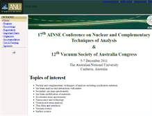Tablet Screenshot of ncta2011.anu.edu.au