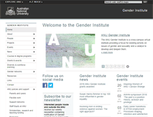 Tablet Screenshot of genderinstitute.anu.edu.au