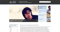 Desktop Screenshot of history.cass.anu.edu.au