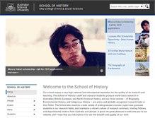 Tablet Screenshot of history.cass.anu.edu.au