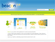Tablet Screenshot of beacon.anu.edu.au