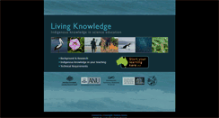 Desktop Screenshot of livingknowledge.anu.edu.au