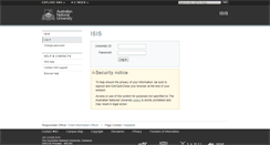 Desktop Screenshot of isis.anu.edu.au