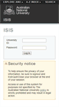 Mobile Screenshot of isis.anu.edu.au