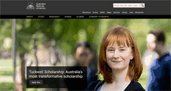 Desktop Screenshot of anu.edu.au