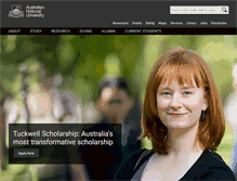 Tablet Screenshot of anu.edu.au