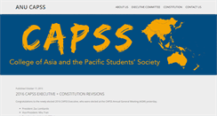 Desktop Screenshot of capss.weblogs.anu.edu.au