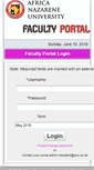 Mobile Screenshot of faculty.anu.ac.ke