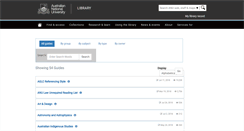 Desktop Screenshot of libguides.anu.edu.au