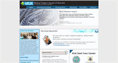 Desktop Screenshot of msja.anu.edu.au