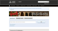 Desktop Screenshot of anulib.anu.edu.au