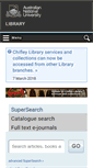 Mobile Screenshot of anulib.anu.edu.au