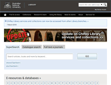Tablet Screenshot of anulib.anu.edu.au