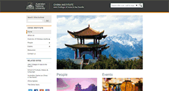 Desktop Screenshot of chinainstitute.anu.edu.au