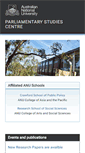 Mobile Screenshot of parliamentarystudies.anu.edu.au
