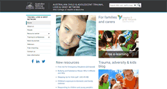 Desktop Screenshot of earlytraumagrief.anu.edu.au