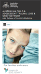 Mobile Screenshot of earlytraumagrief.anu.edu.au