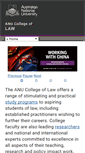 Mobile Screenshot of law.anu.edu.au