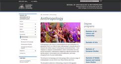 Desktop Screenshot of anthropology.anu.edu.au