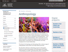 Tablet Screenshot of anthropology.anu.edu.au
