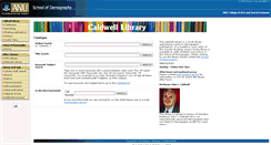 Desktop Screenshot of caldwell.anu.edu.au