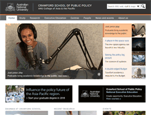 Tablet Screenshot of crawford.anu.edu.au
