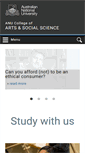 Mobile Screenshot of cass.anu.edu.au