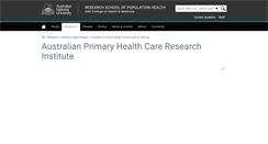 Desktop Screenshot of ageing.anu.edu.au