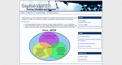 Desktop Screenshot of capitalwater.anu.edu.au