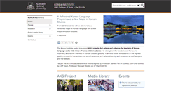 Desktop Screenshot of koreainstitute.anu.edu.au