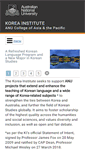 Mobile Screenshot of koreainstitute.anu.edu.au
