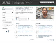 Tablet Screenshot of chemistry.anu.edu.au