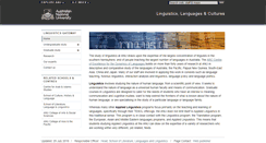 Desktop Screenshot of linguistics.anu.edu.au