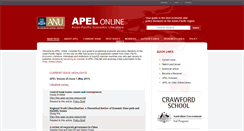 Desktop Screenshot of apel.anu.edu.au