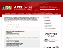 Tablet Screenshot of apel.anu.edu.au