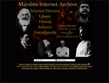 Tablet Screenshot of marxists.anu.edu.au