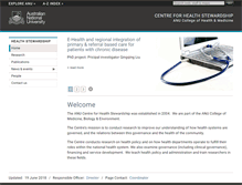 Tablet Screenshot of healthstewardship.anu.edu.au