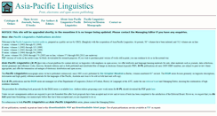 Desktop Screenshot of pacling.anu.edu.au