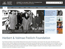 Tablet Screenshot of freilich.anu.edu.au